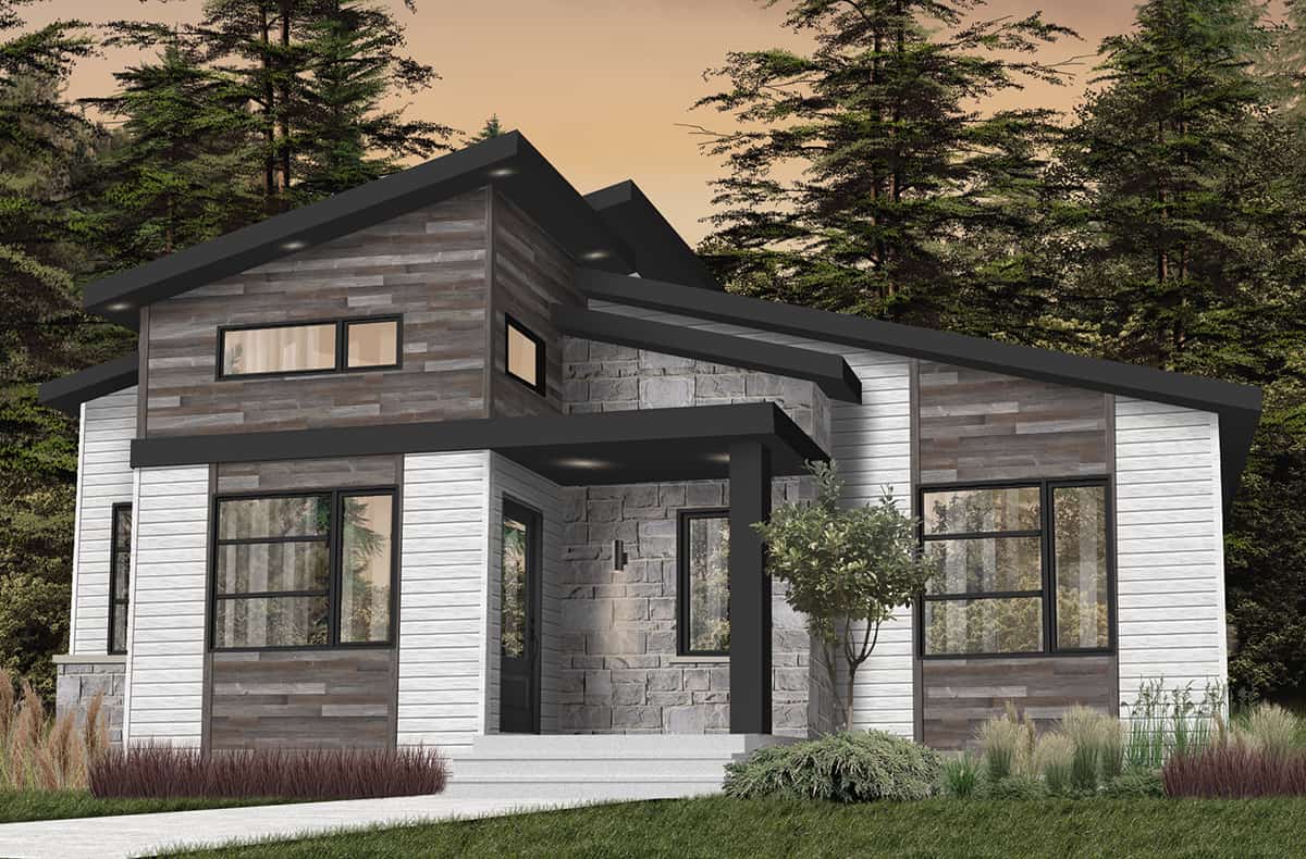 Front View of this 2-Bedroom, 1421 Sq Ft Plan - 126-1982