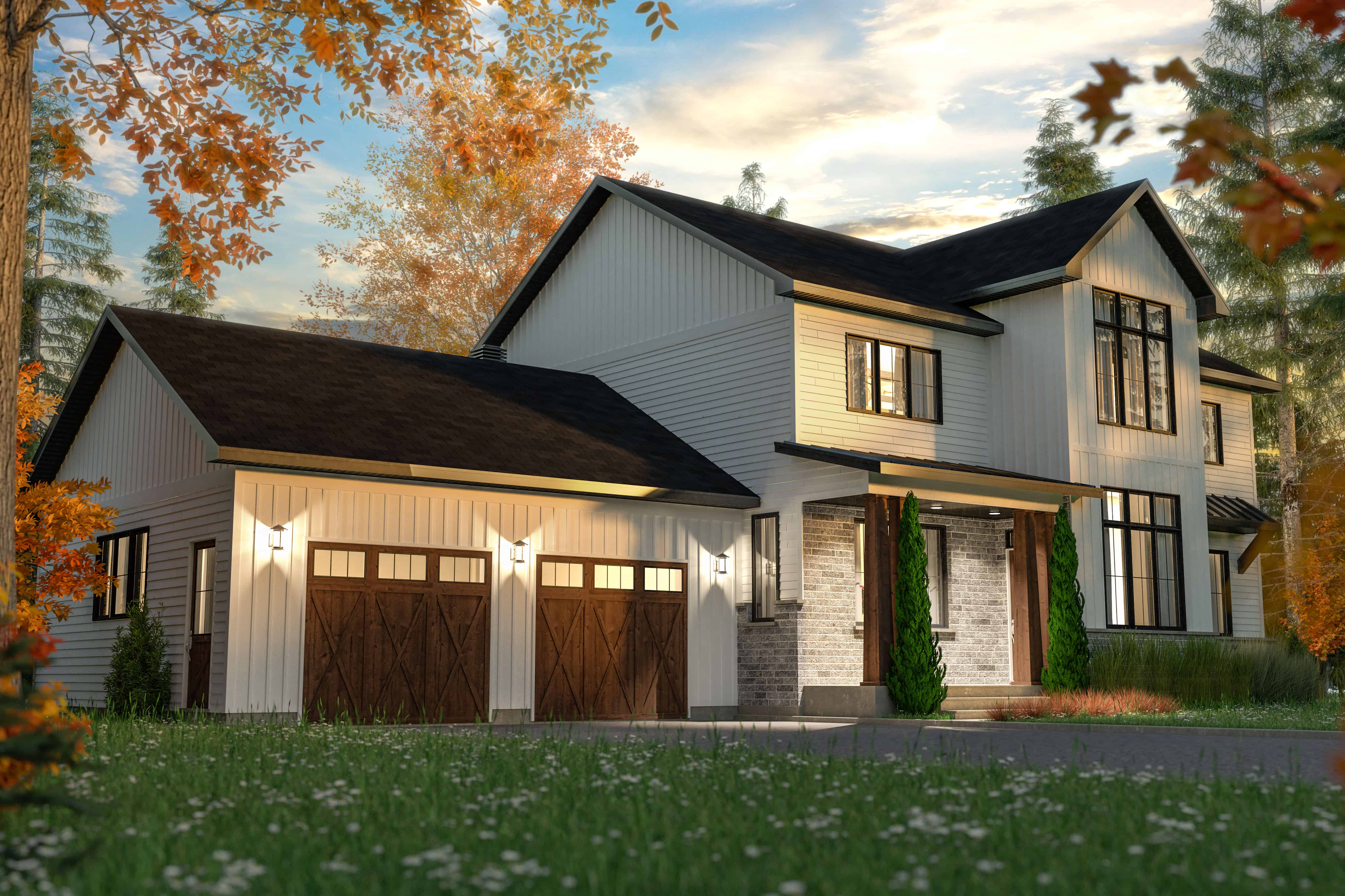 Left Side View of this 4-Bedroom, 2320 Sq Ft Plan - 126-1983