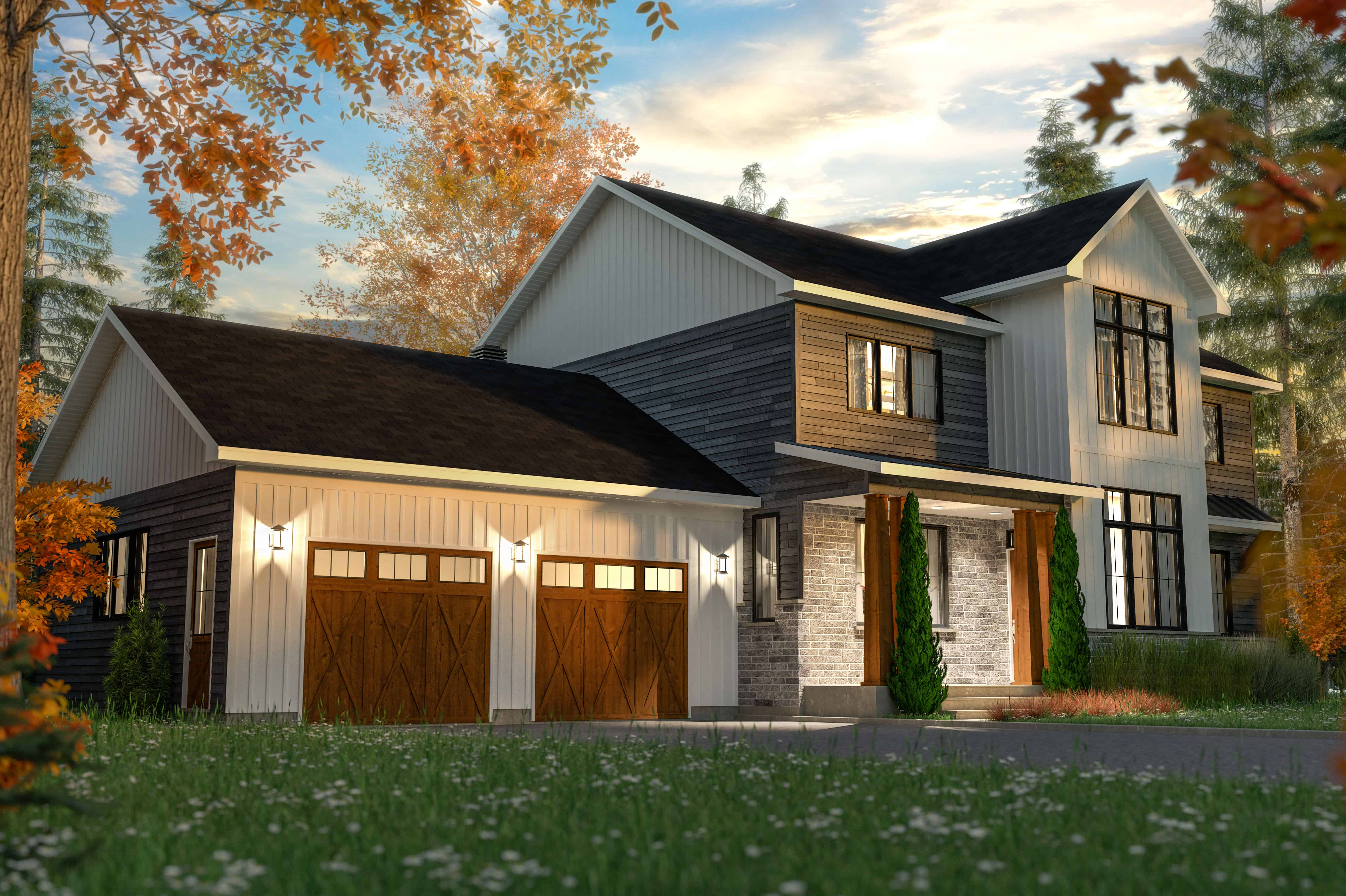 Left Side View of this 4-Bedroom, 2320 Sq Ft Plan - 126-1983