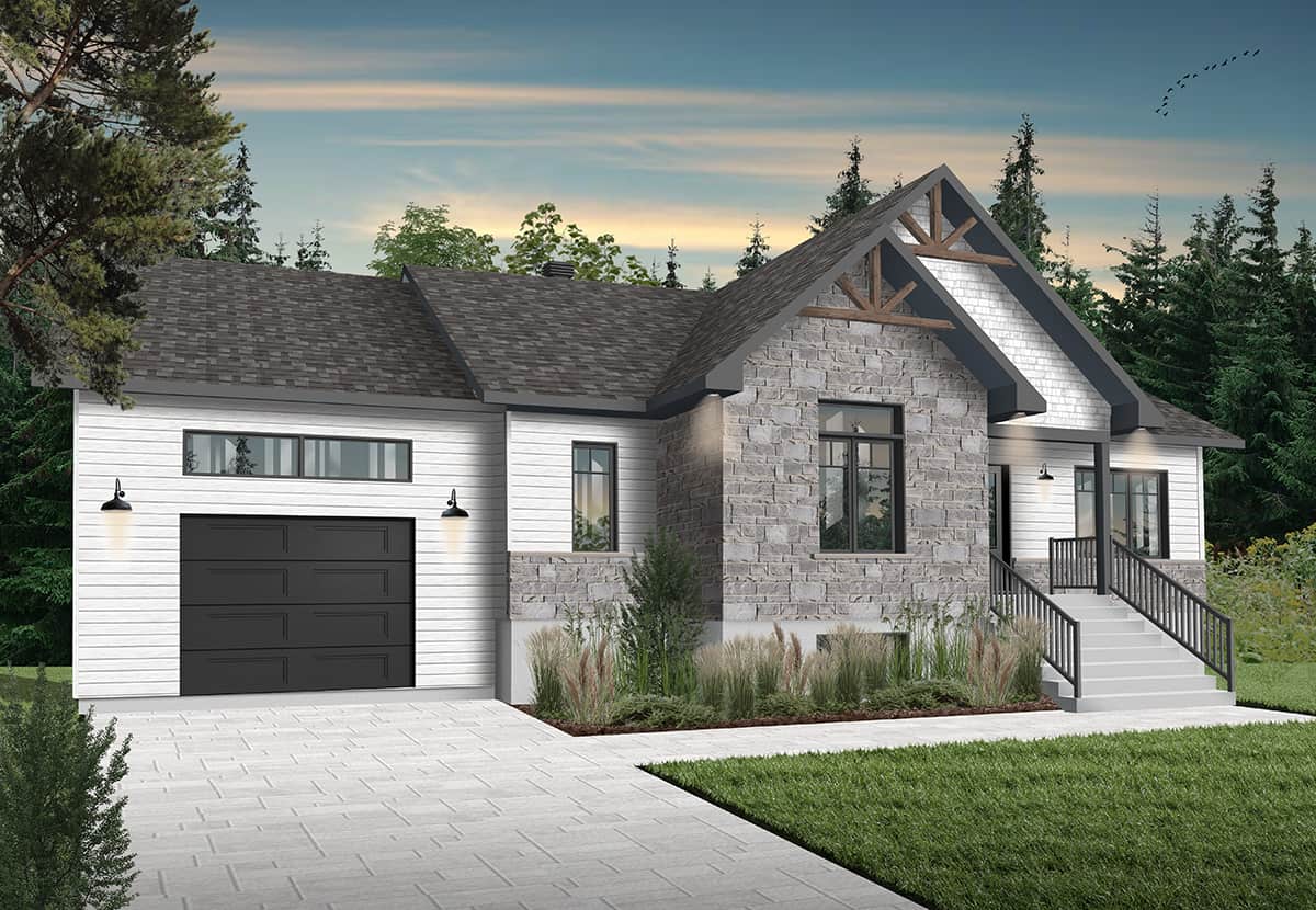 Ranch home (ThePlanCollection: Plan #126-1986)
