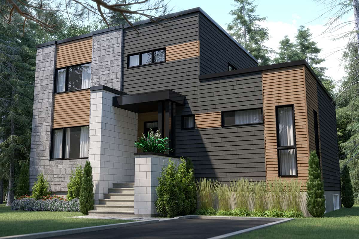 Front View of this 4-Bedroom, 1587 Sq Ft Plan - 126-1987