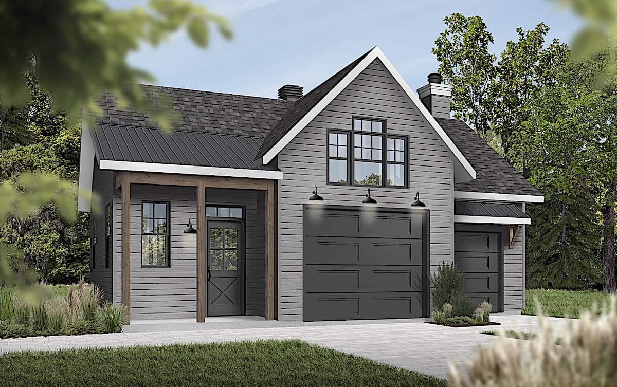 Garage plan (ThePlanCollection: Plan #126-1992)