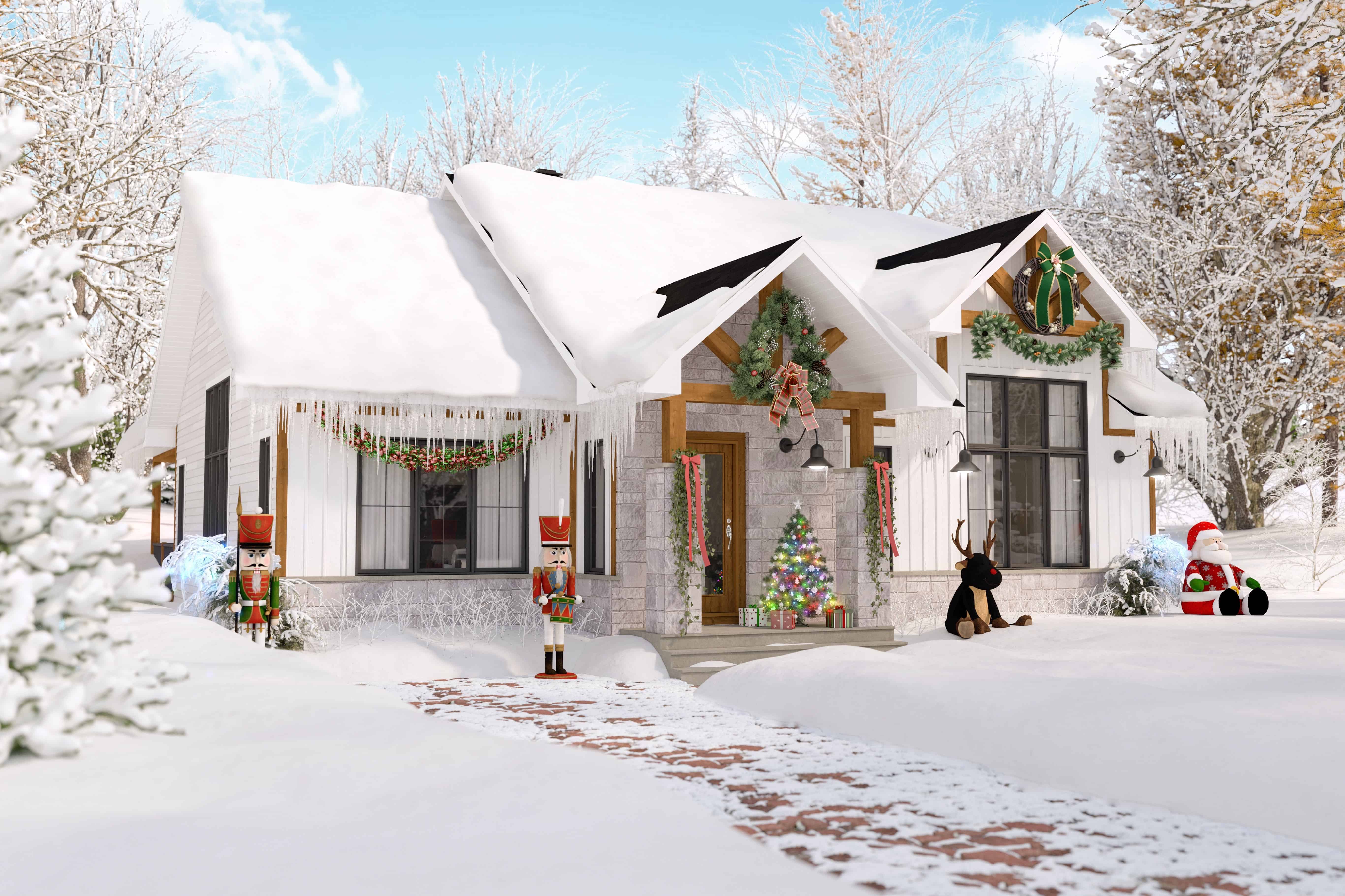 Front View of this 4-Bedroom,2652 Sq Ft Plan -126-1993