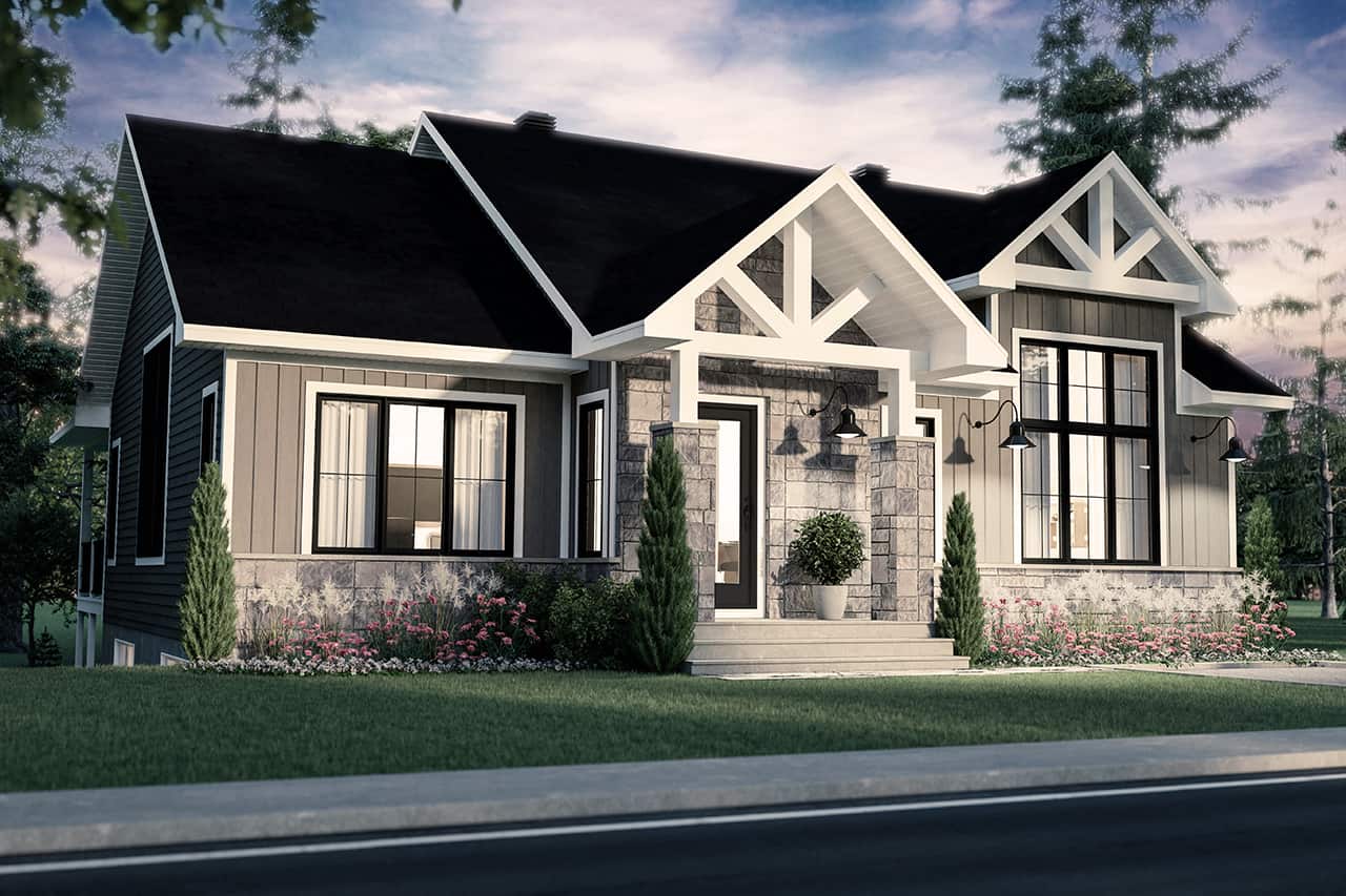 Front View of this 4-Bedroom, 2652 Sq Ft Plan - 126-1993