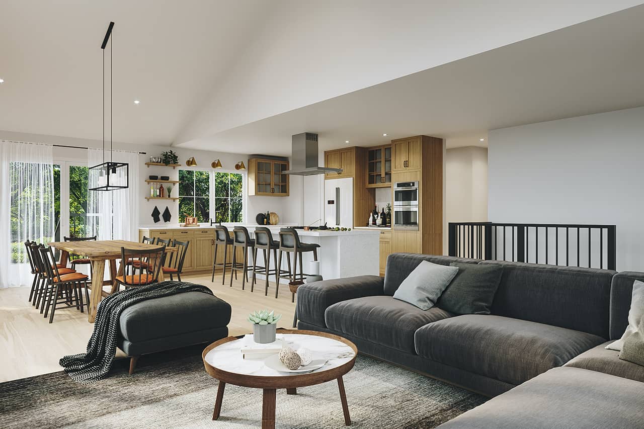 Living Room of this 4-Bedroom, 2652 Sq Ft Plan - 126-1993