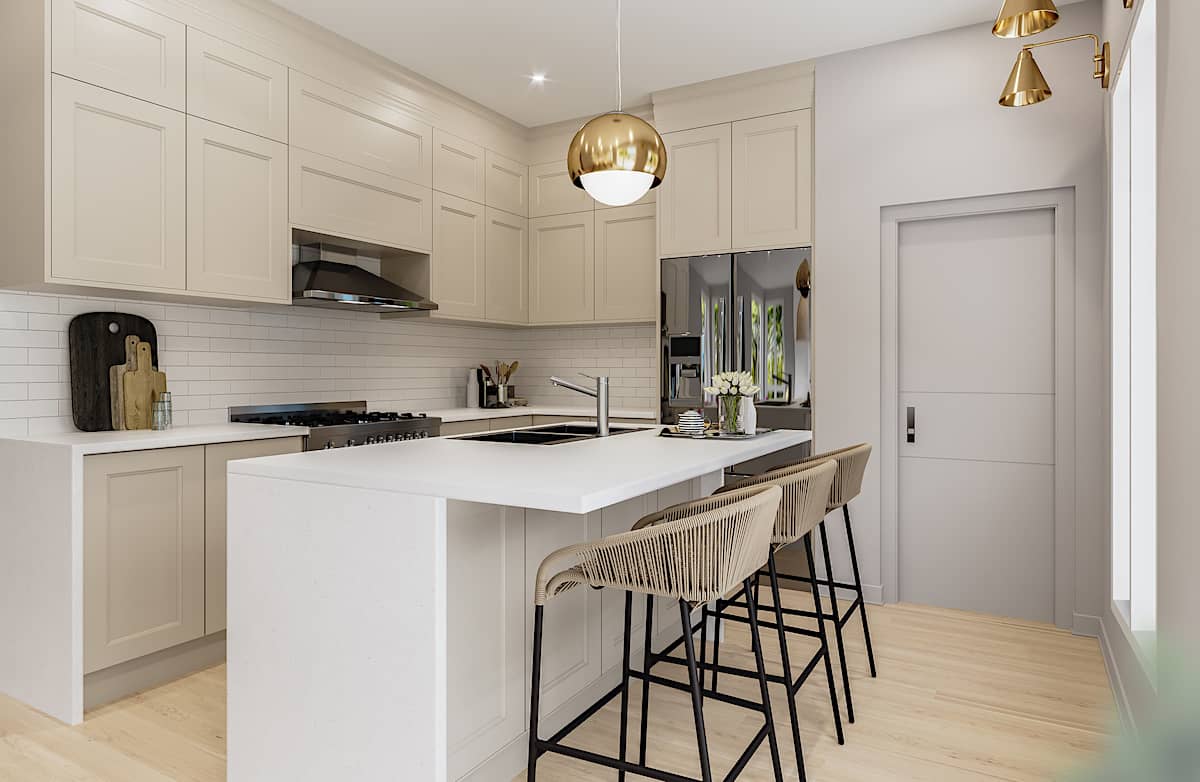 Kitchen of this 2-Bedroom, 1323 Sq Ft Plan - 126-1995