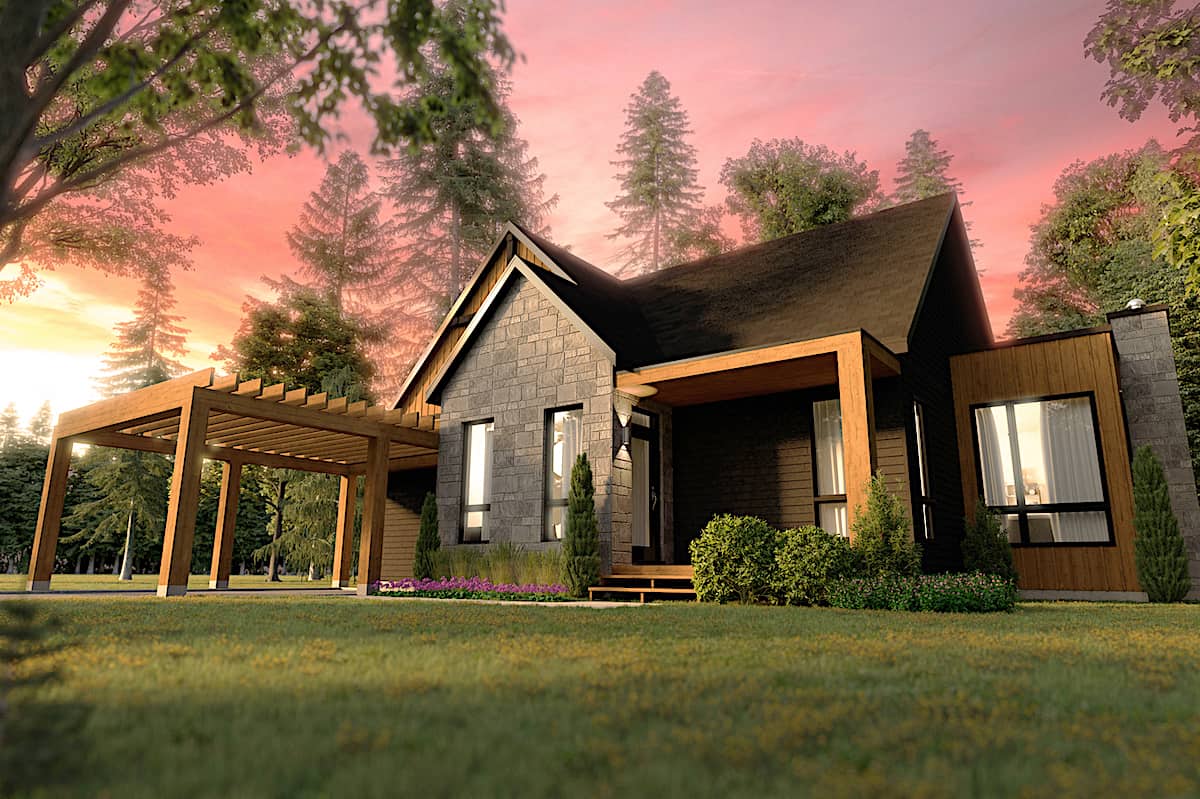 Ranch home (ThePlanCollection: Plan #126-1995)