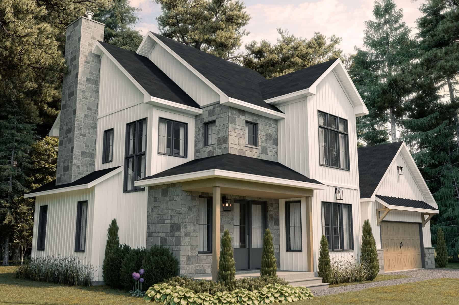Left Side View of this 3-Bedroom, 2383 Sq Ft Plan - 126-1996