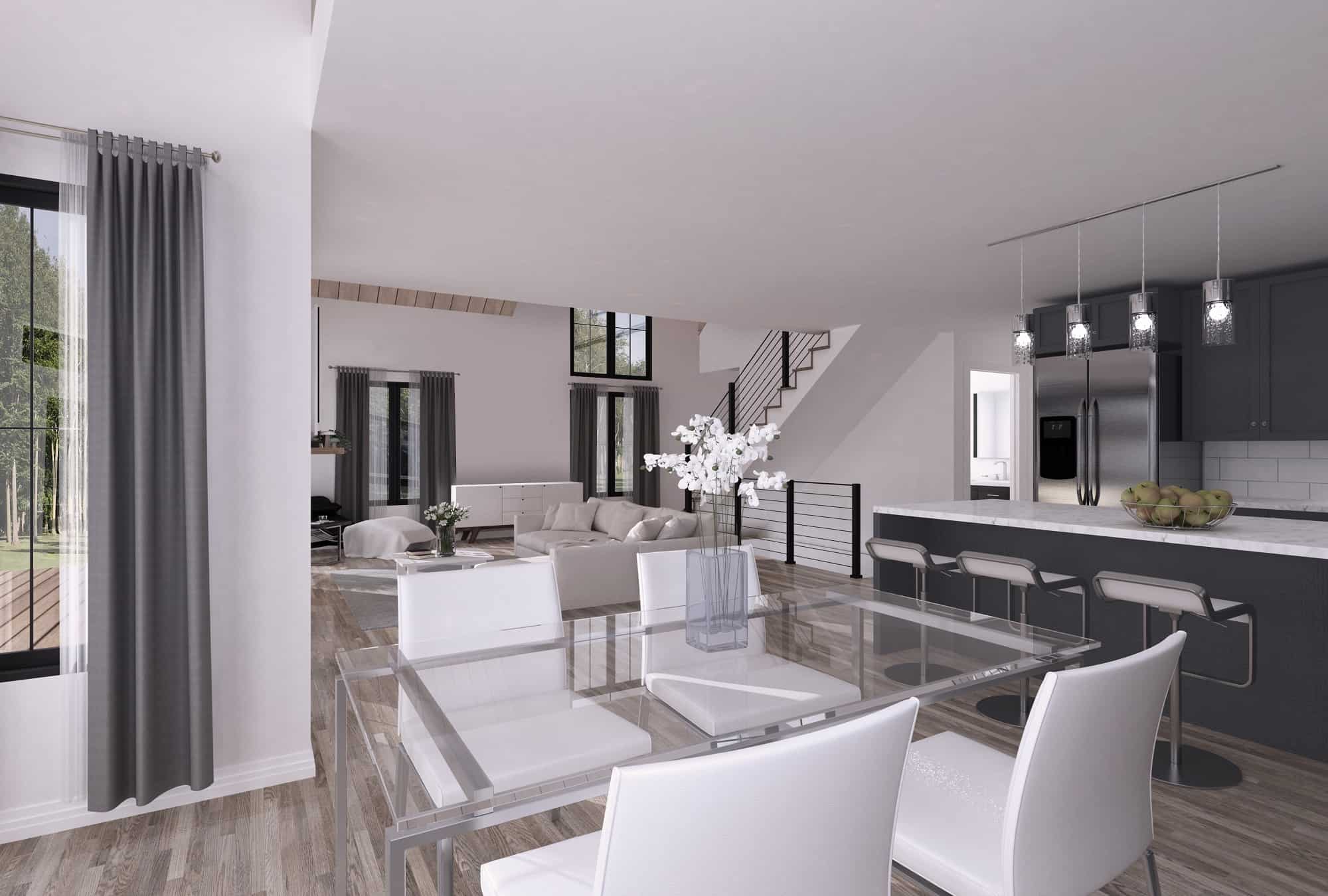 Dining Room of this 3-Bedroom, 1876 Sq Ft Plan - 126-1998