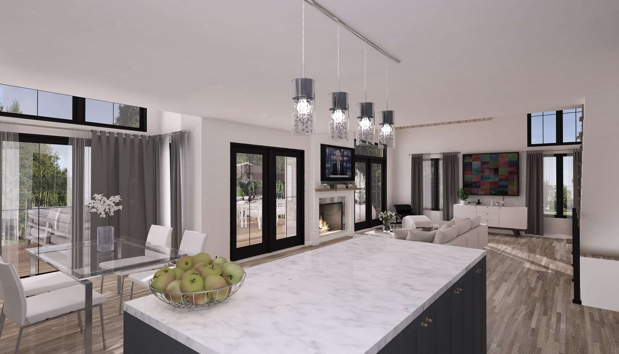 Kitchen of this 3-Bedroom, 1876 Sq Ft Plan - 126-1998