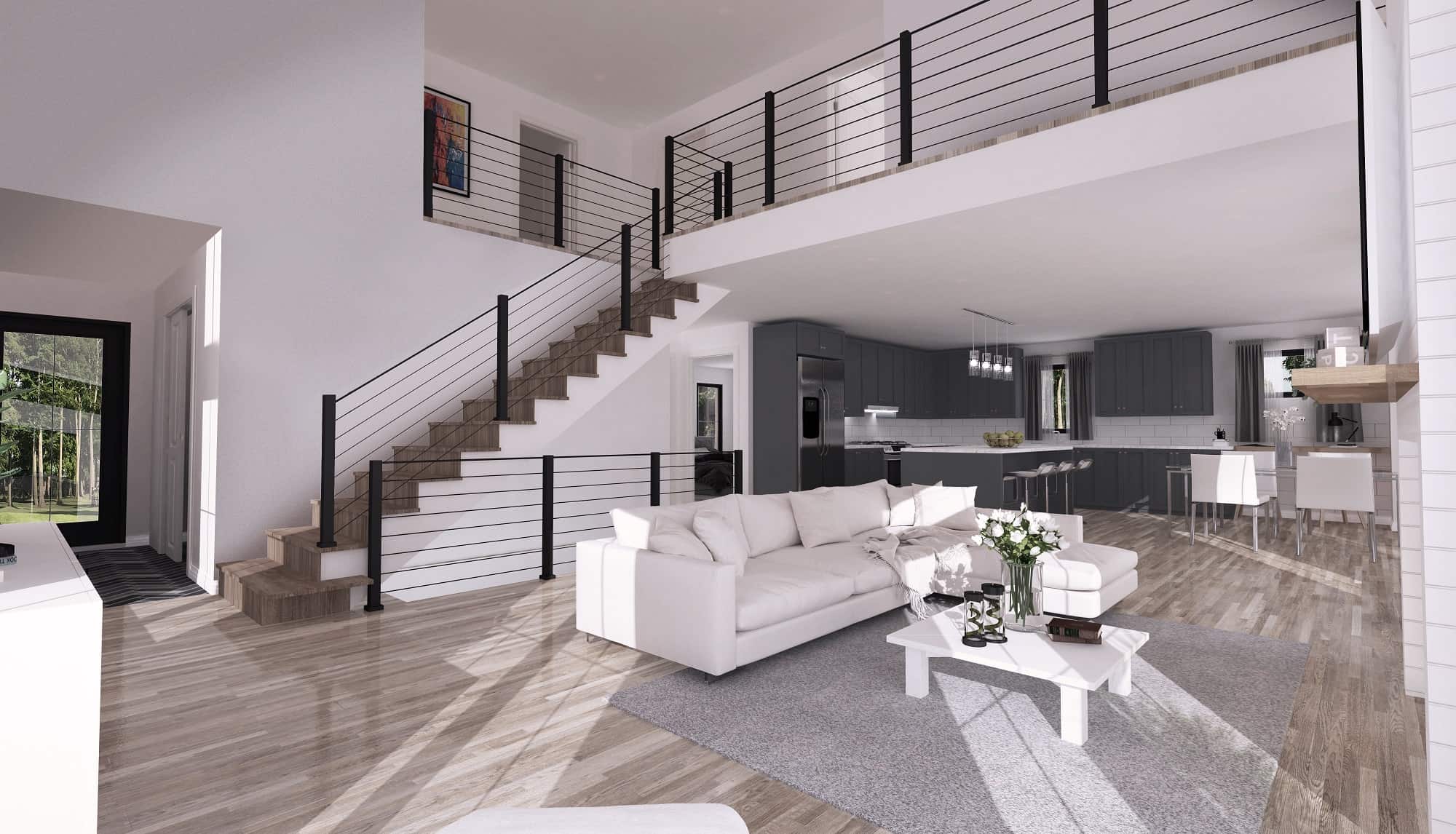 Living Room of this 3-Bedroom, 1876 Sq Ft Plan - 126-1998