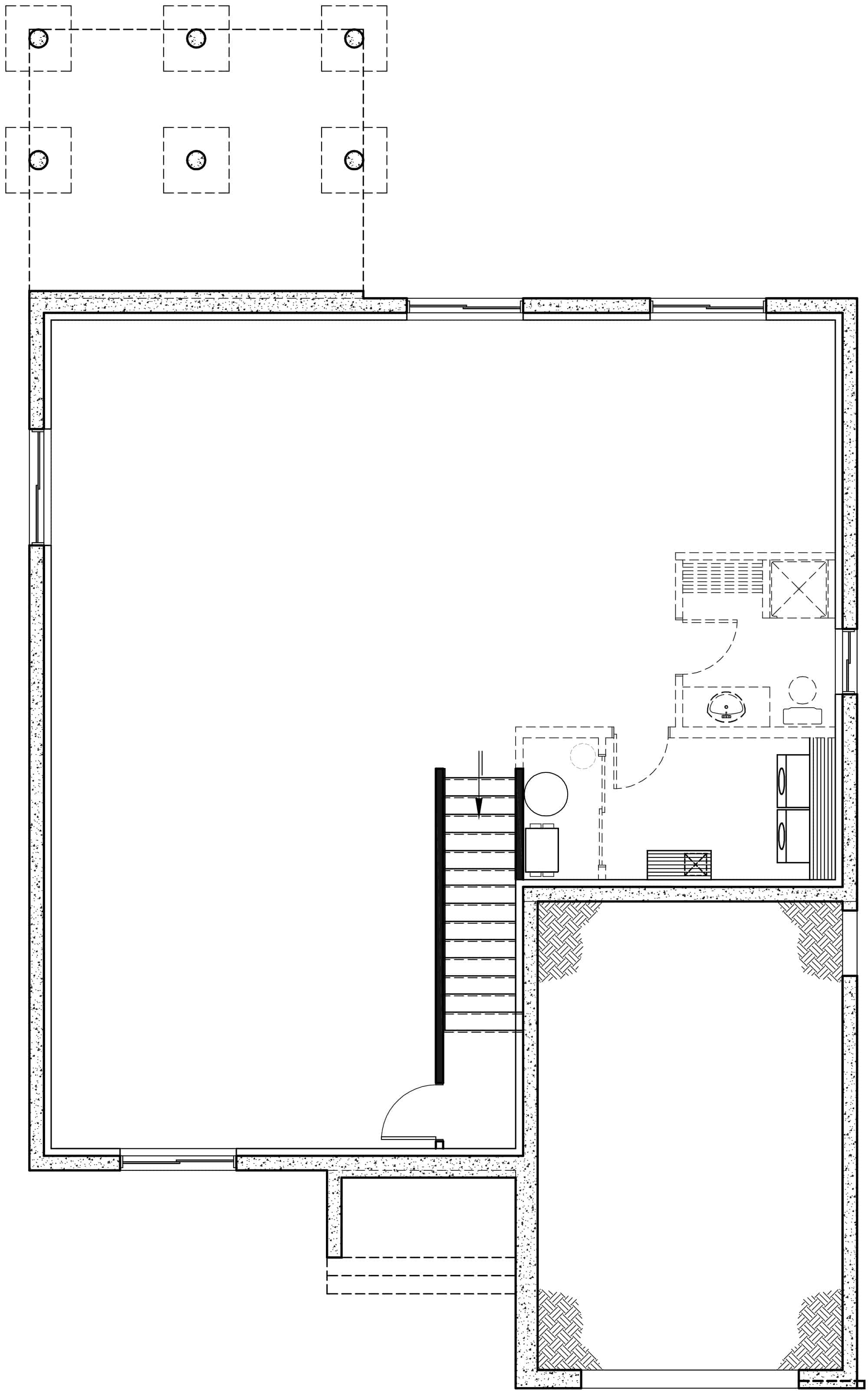 Basement of Ranch Plan #126-2000