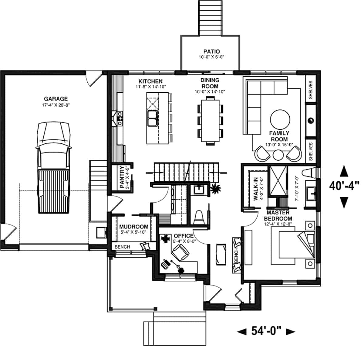 Main Level of Country Plan #126-2002
