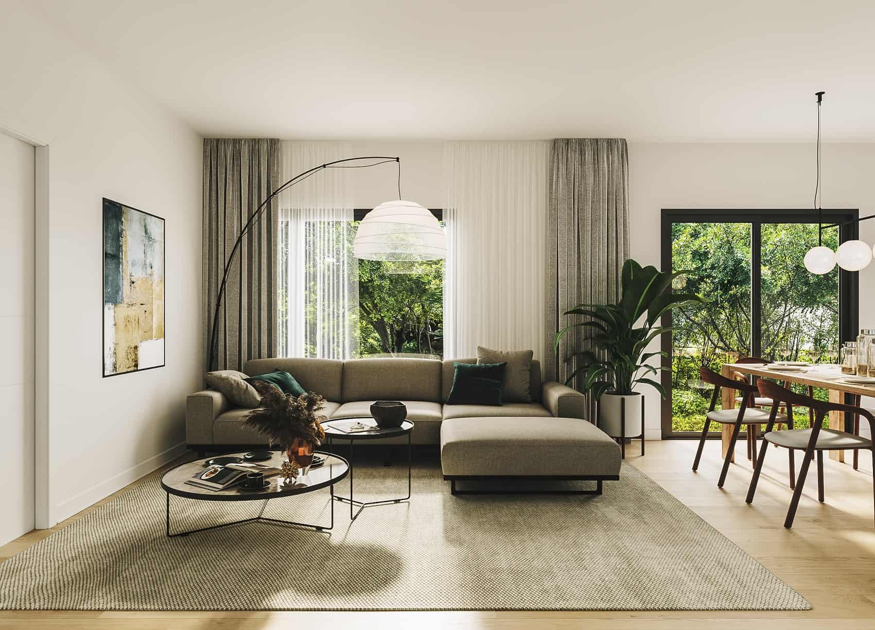 Living Room of this 2-Bedroom, 998 Sq Ft Plan - 126-2007