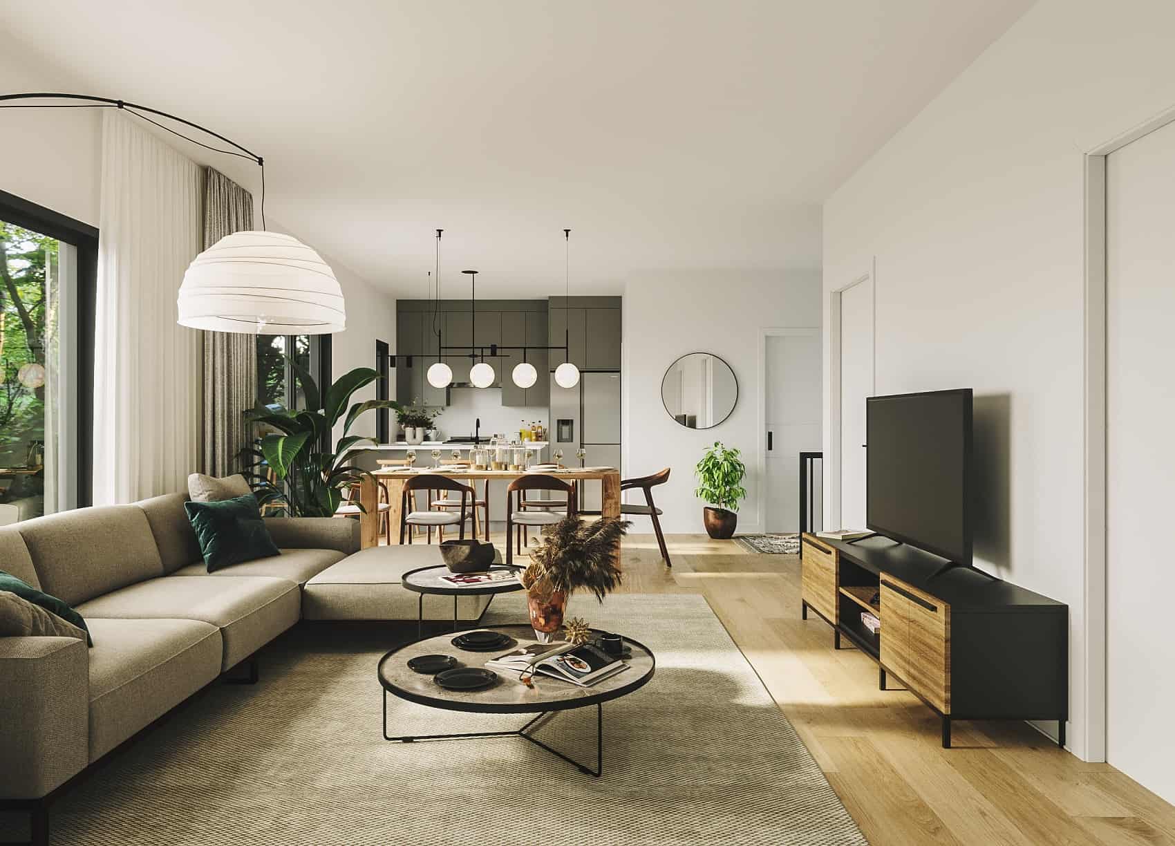 Living Room of this 2-Bedroom, 998 Sq Ft Plan - 126-2007