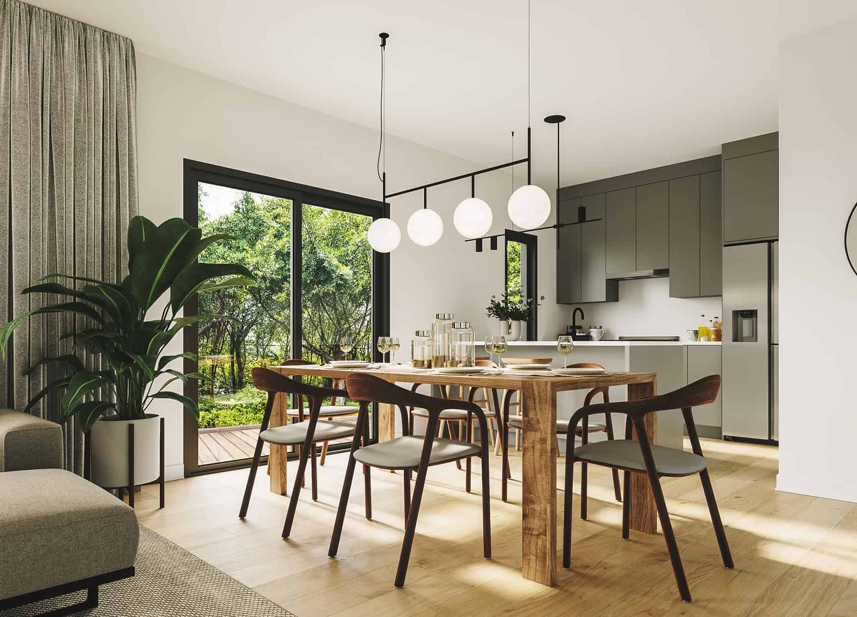 Dining Room of this 2-Bedroom, 998 Sq Ft Plan - 126-2007