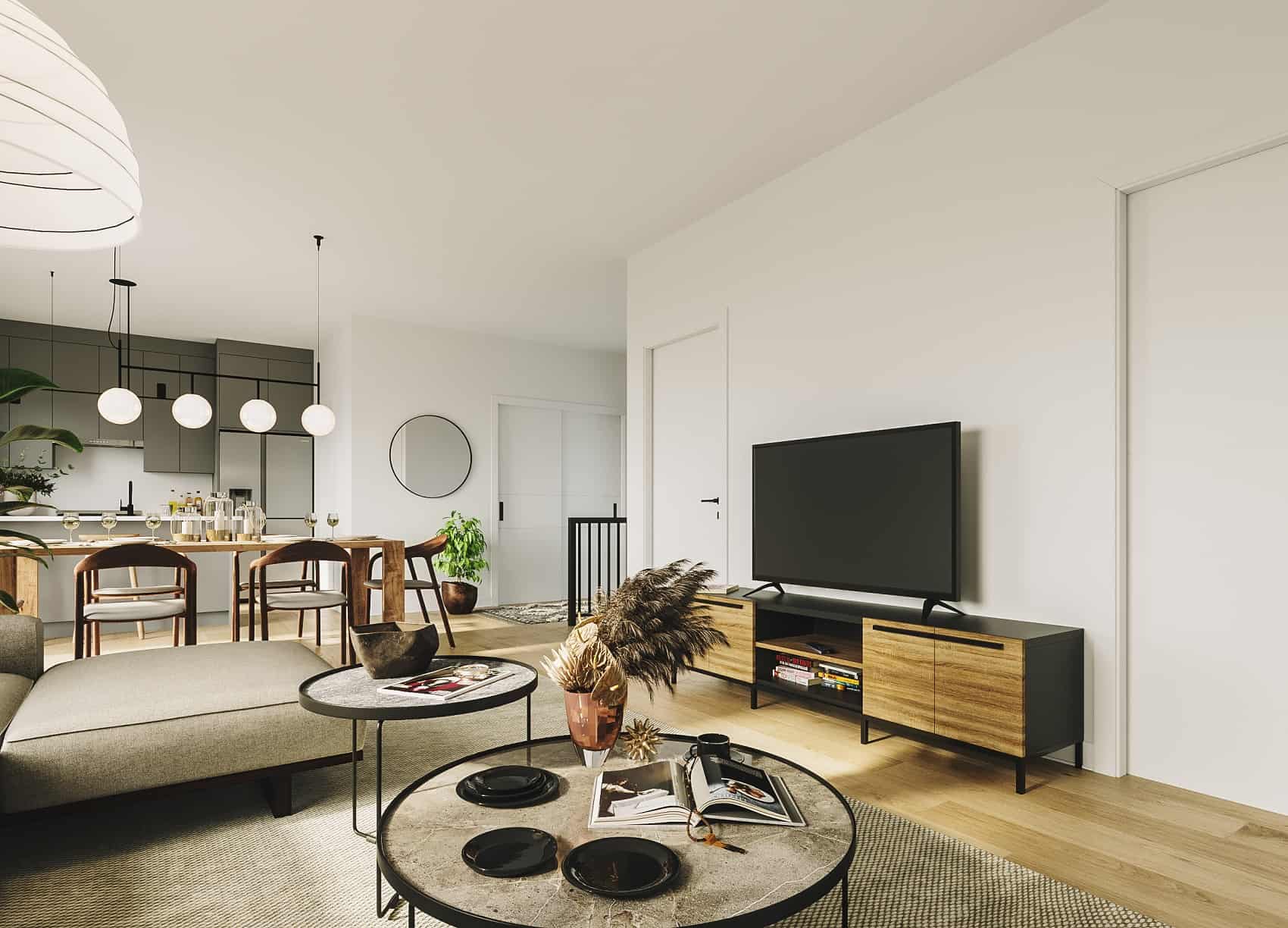 Living Room of this 2-Bedroom, 998 Sq Ft Plan - 126-2007