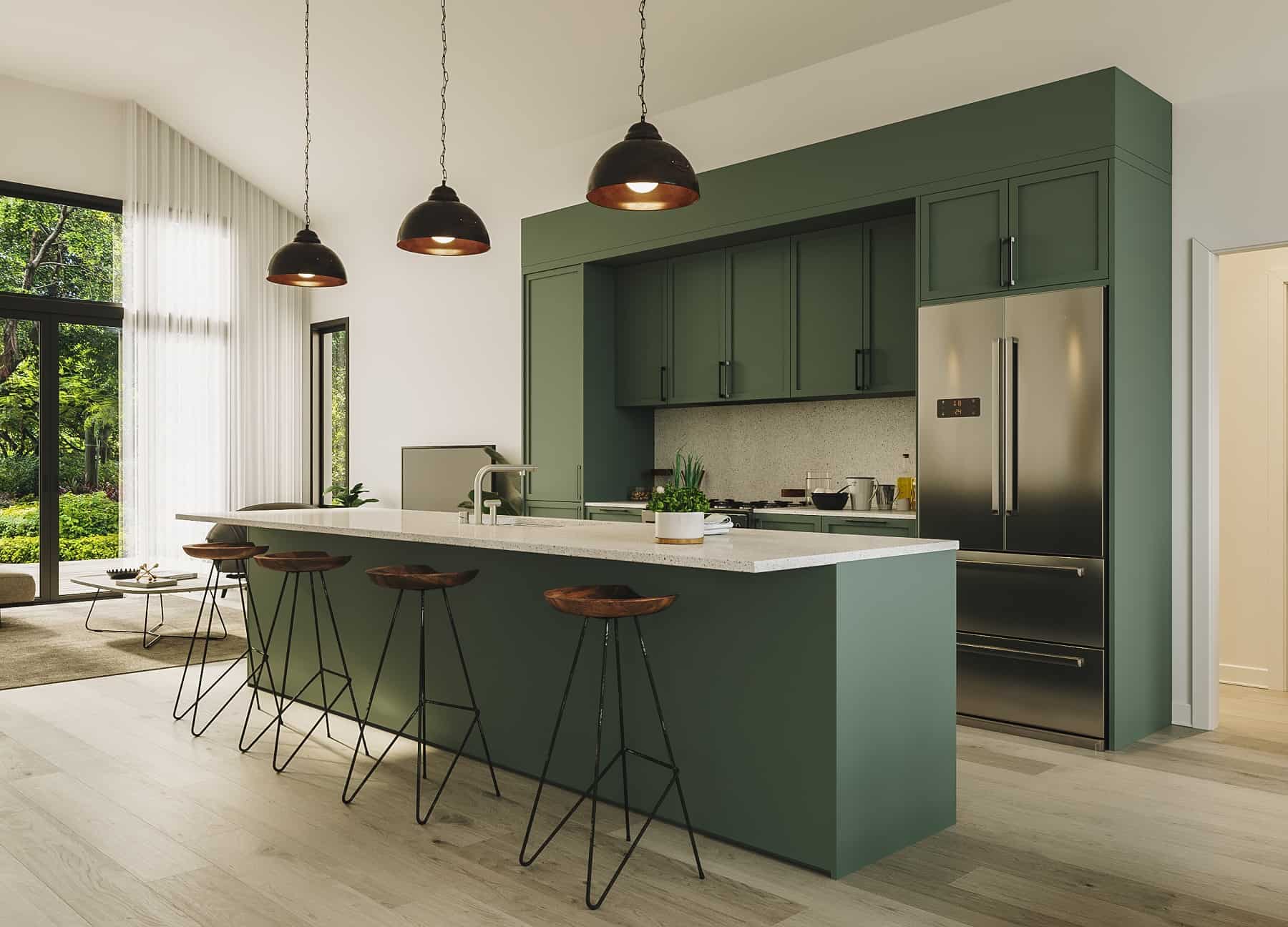 Kitchen: Kitchen Island of this 2-Bedroom,1408 Sq Ft Plan -126-2008