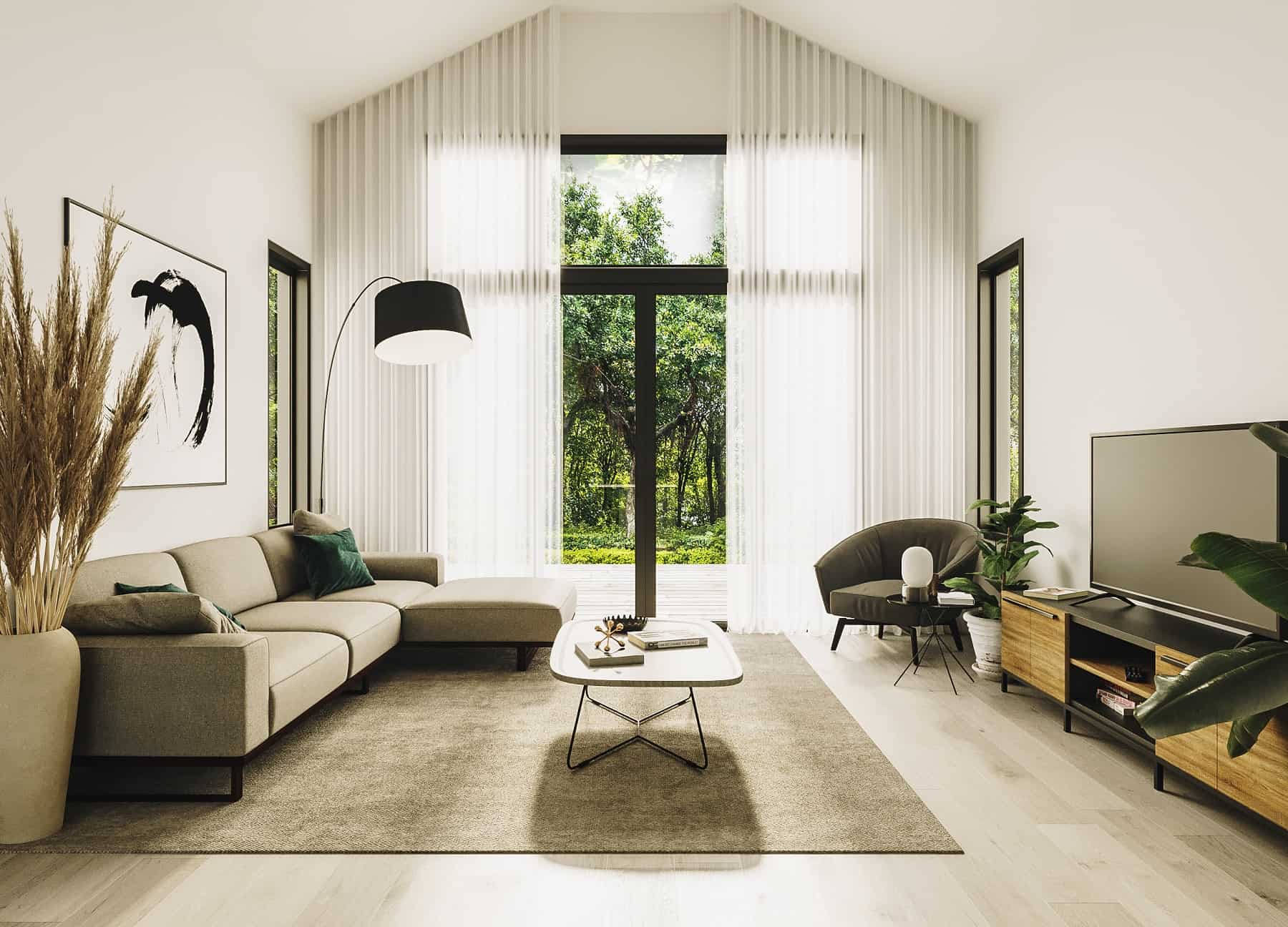Living Room of this 2-Bedroom,1408 Sq Ft Plan -126-2008