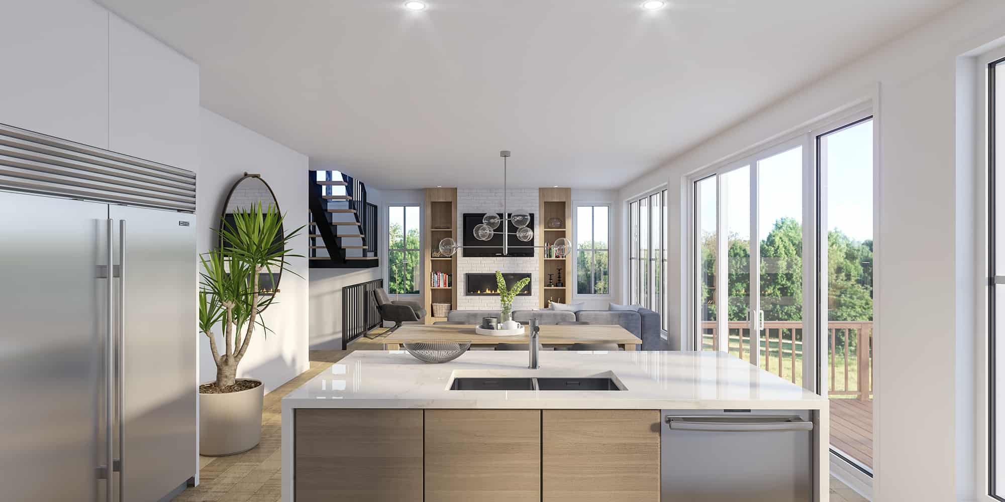 Kitchen of this 3-Bedroom, 2113 Sq Ft Plan - 126-2009