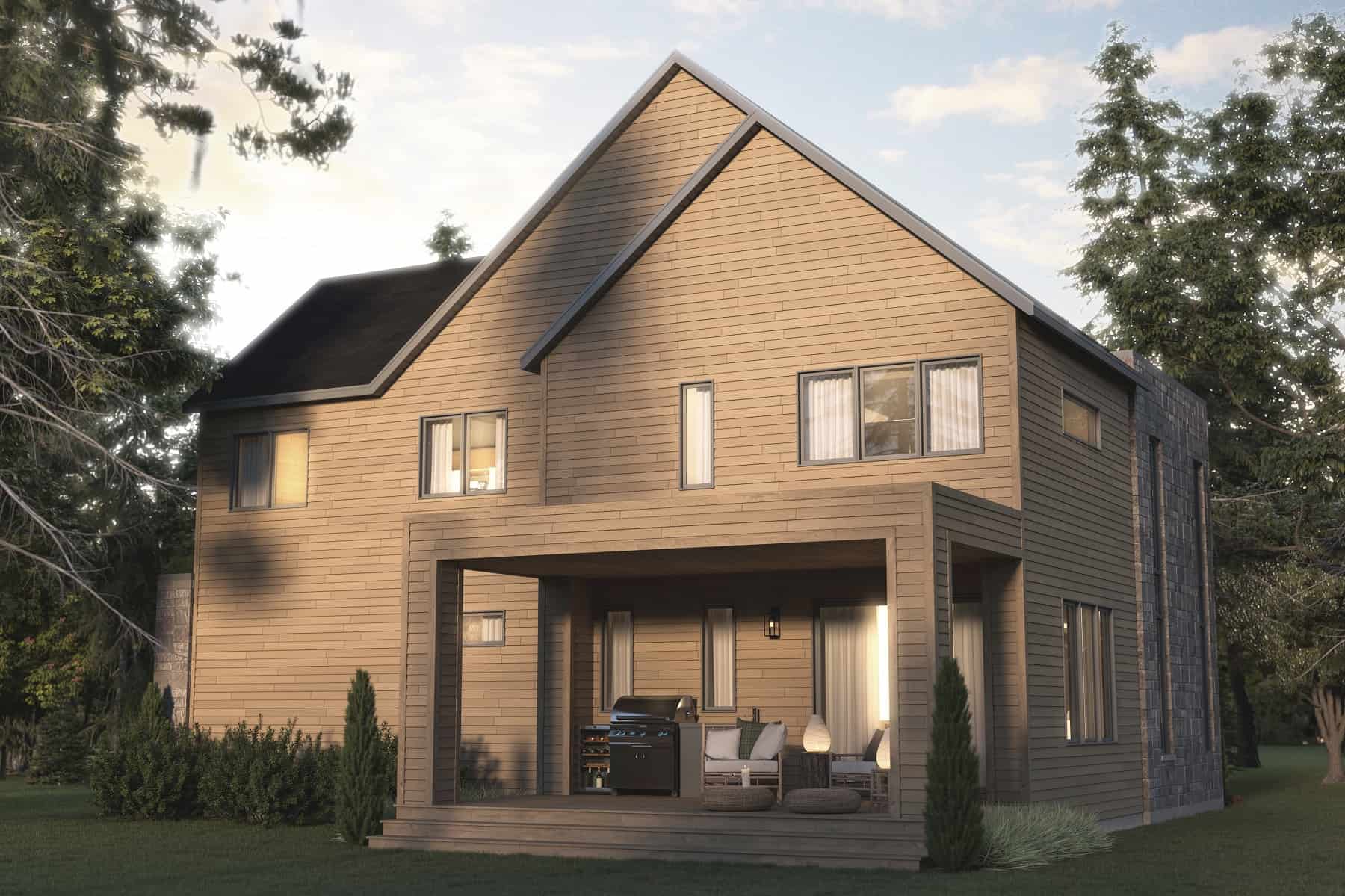 Rear View of this 3-Bedroom, 1912 Sq Ft Plan - 126-2010