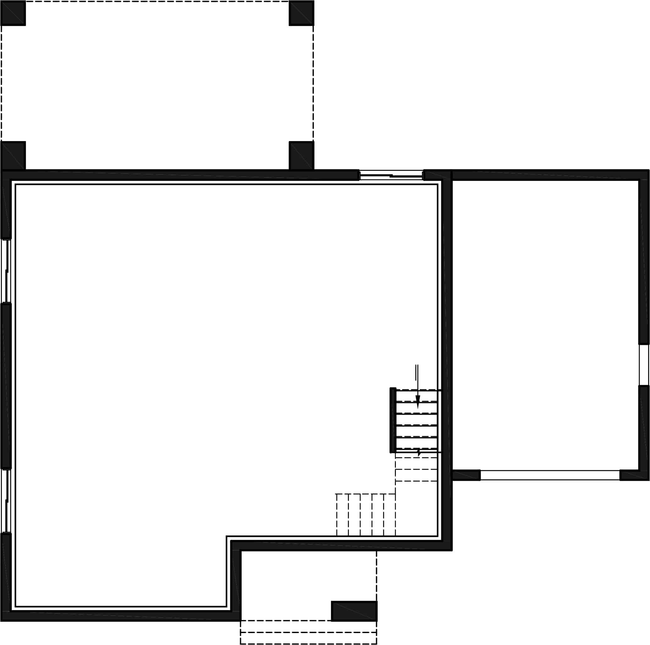 Basement of Contemporary Plan #126-2010