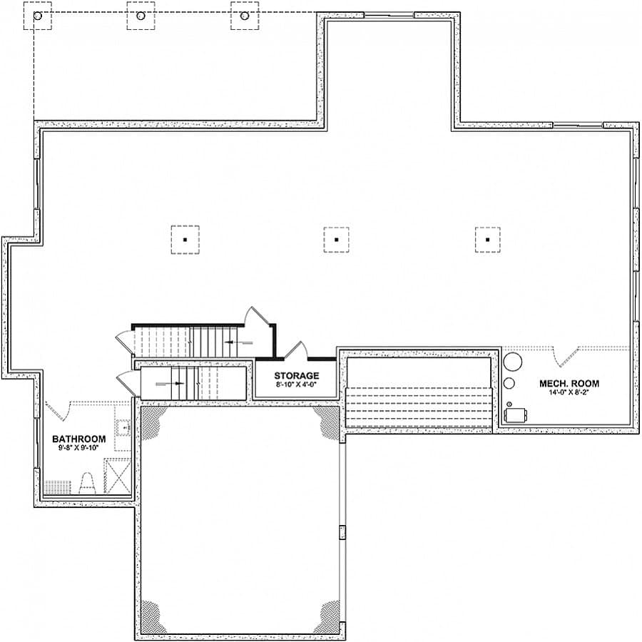 Basement of Ranch Plan #126-2013