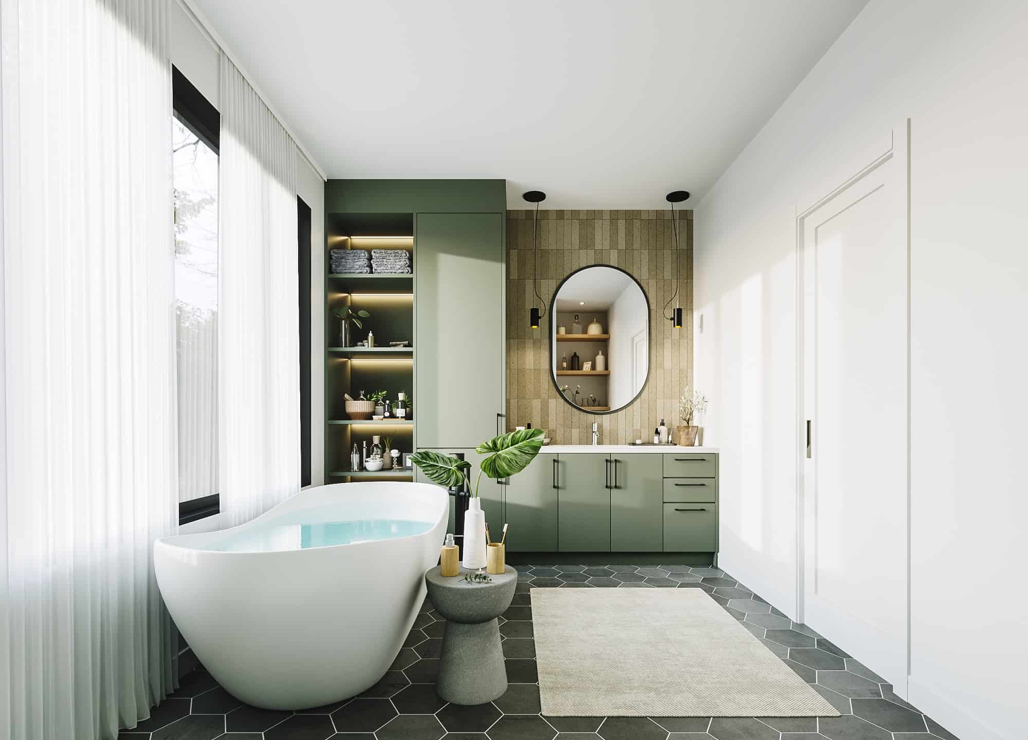 Master Bathroom: Tub of this 3-Bedroom,2324 Sq Ft Plan -126-2013