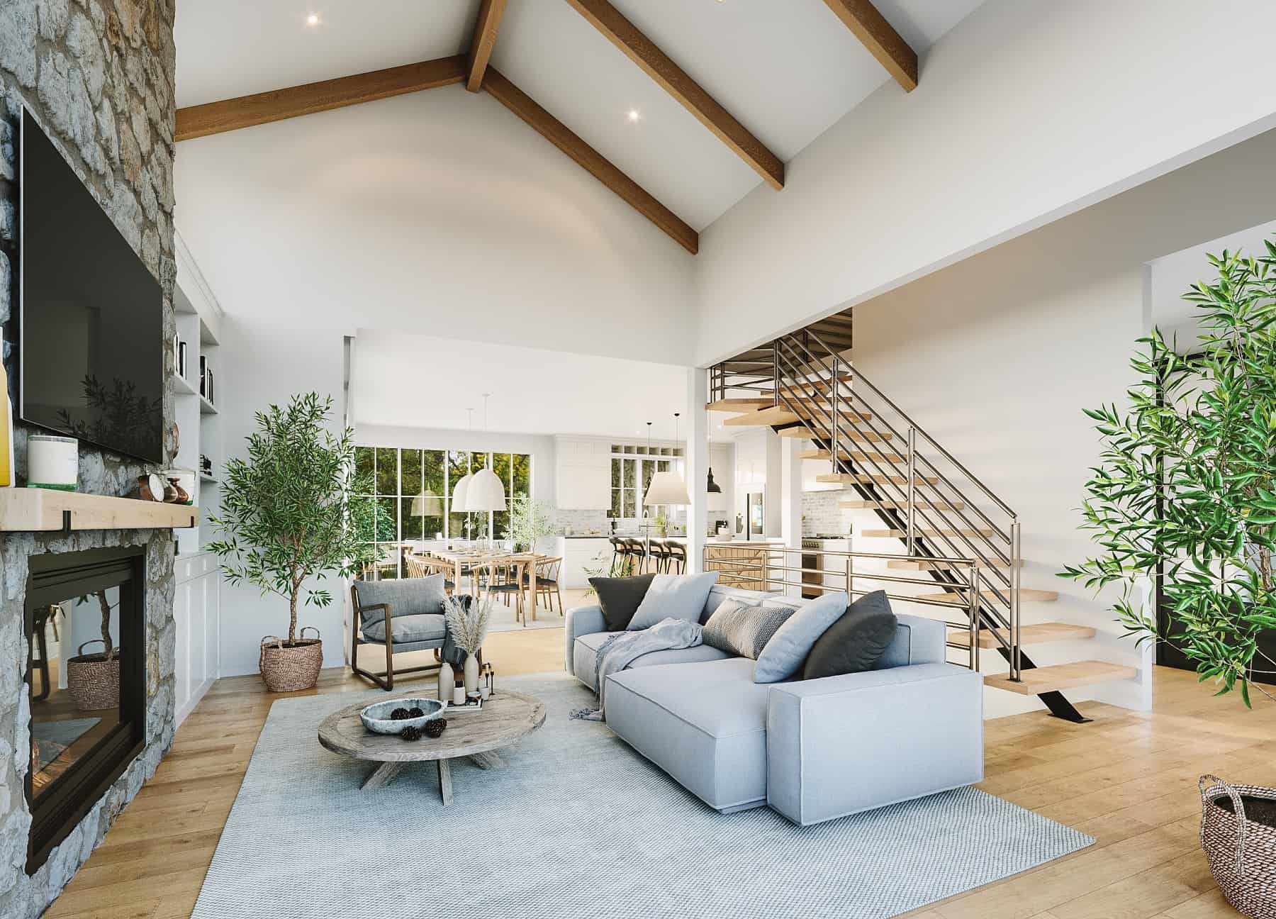 Living Room of this 3-Bedroom,3012 Sq Ft Plan -126-2020