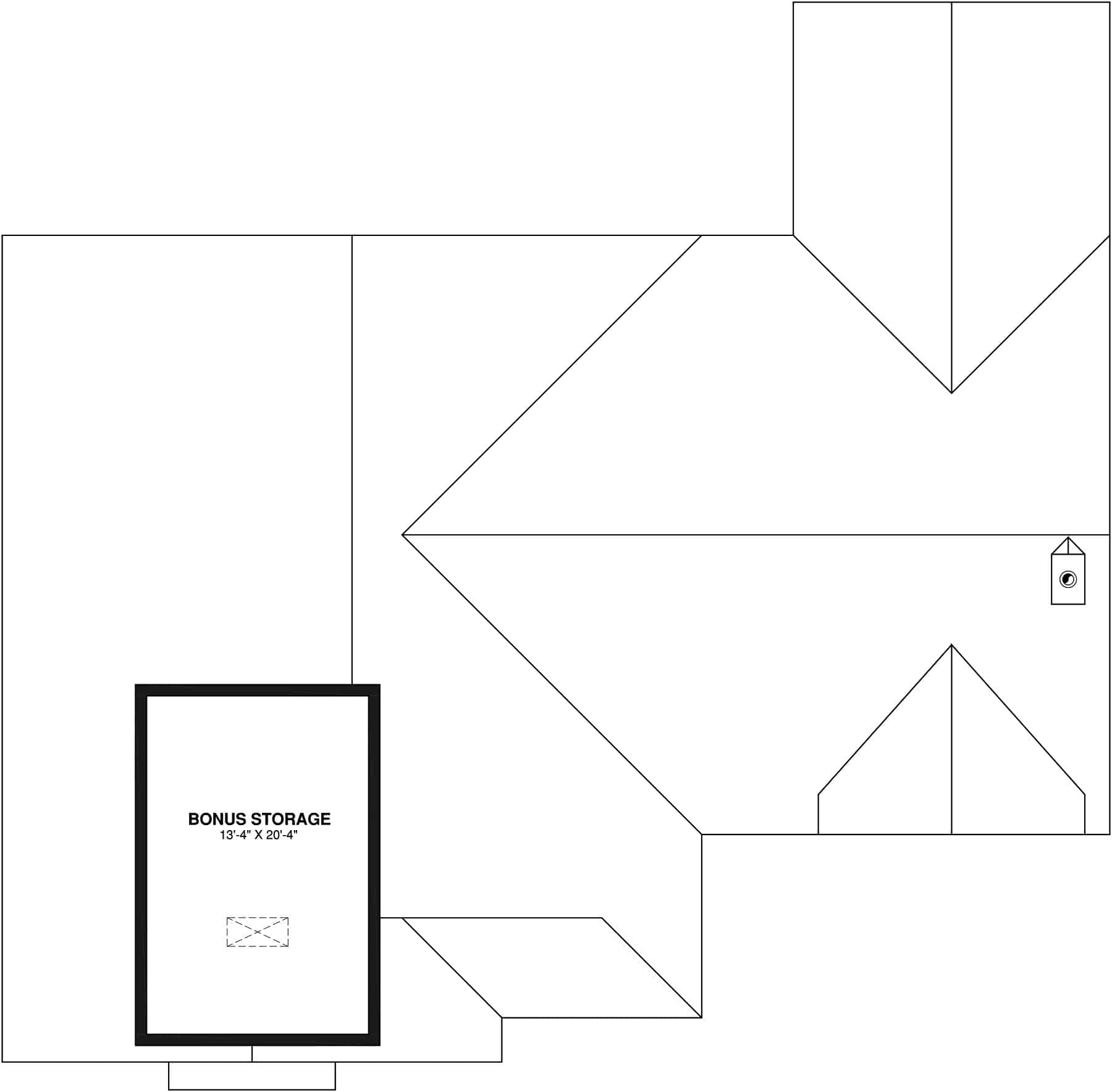Basement of Contemporary Plan #126-2021