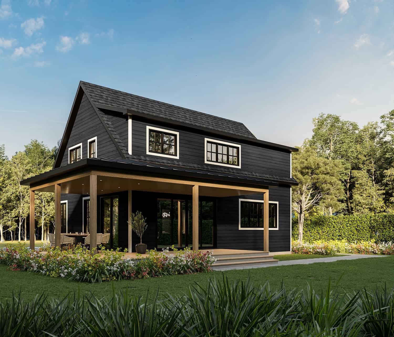Rear View of this 5-Bedroom, 2826 Sq Ft Plan - 126-2022