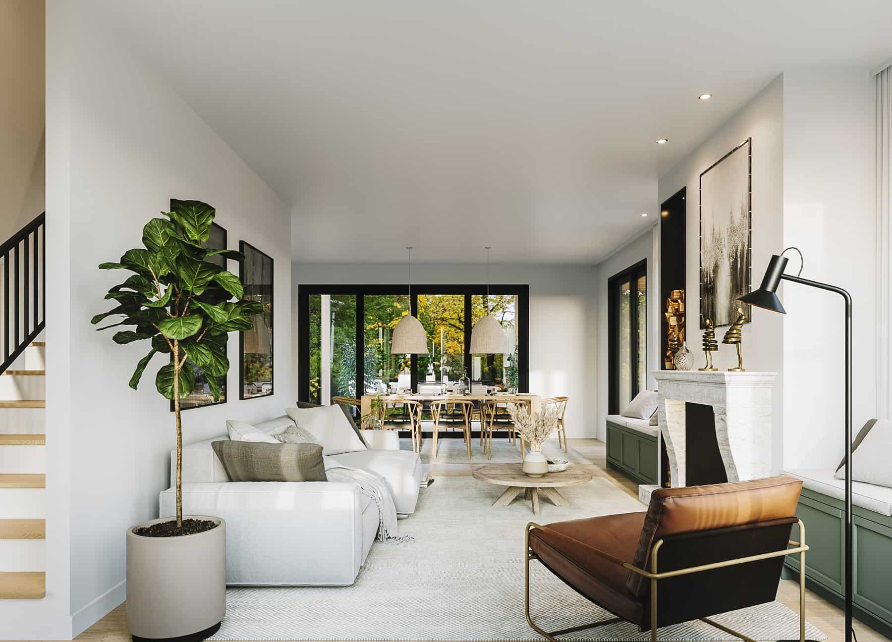 Living Room of this 5-Bedroom,2826 Sq Ft Plan -126-2022