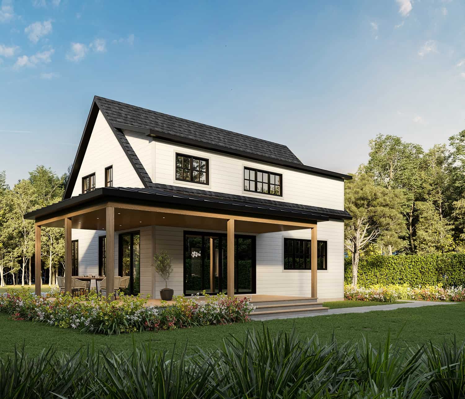 Rear View of this 5-Bedroom, 2826 Sq Ft Plan - 126-2022