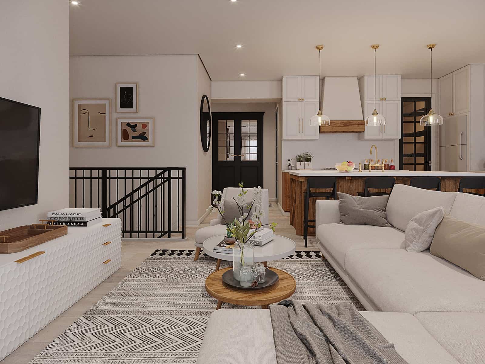 Living Room of this 3-Bedroom,1511 Sq Ft Plan -126-2023