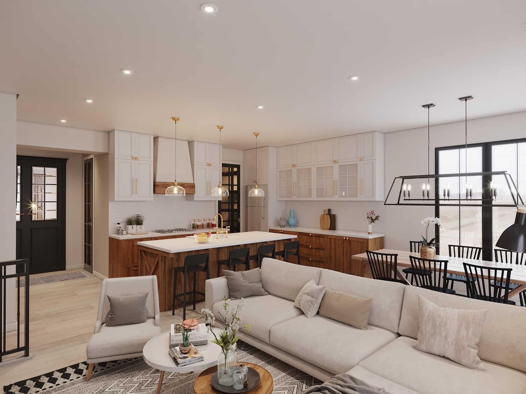 Living Room of this 3-Bedroom,1511 Sq Ft Plan -126-2023