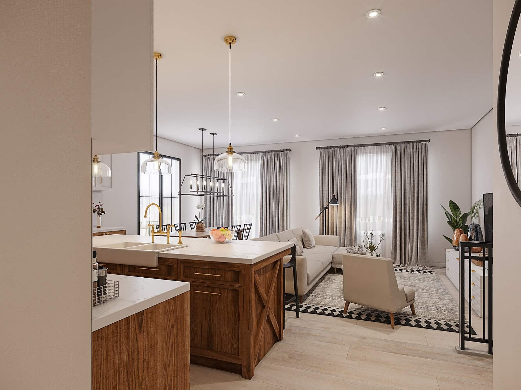 Living Room of this 3-Bedroom,1511 Sq Ft Plan -126-2023