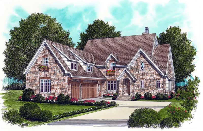 European home (ThePlanCollection: Plan #127-1011)