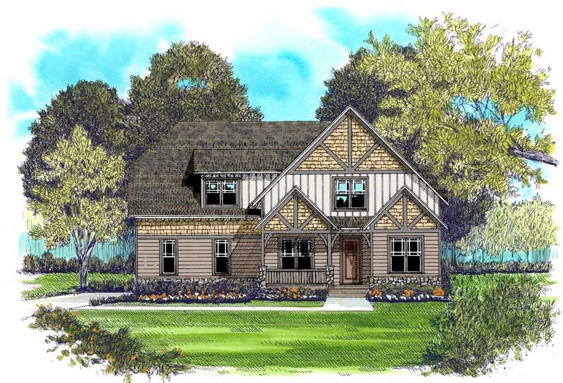 Tudor home (ThePlanCollection: Plan #127-1061)