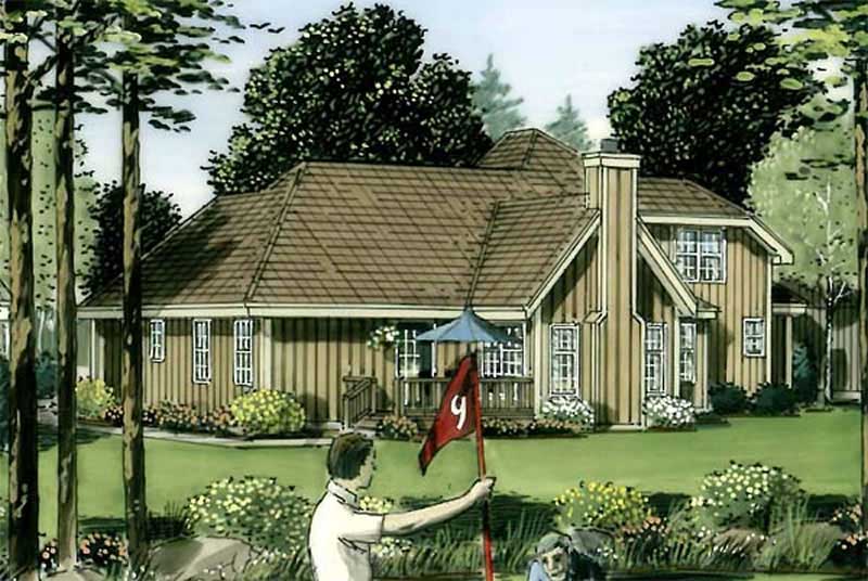 Rear View of this 4-Bedroom, 2016 Sq Ft Plan - 131-1069