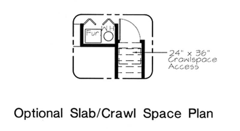 Floor Plan First Story of Colonial Plan #131-1071