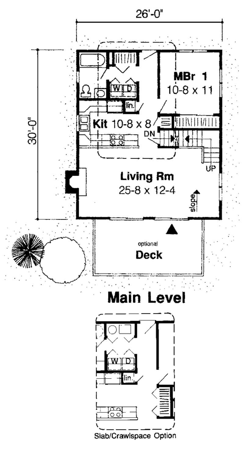 Floor Plan First Story of Contemporary Plan #131-1099
