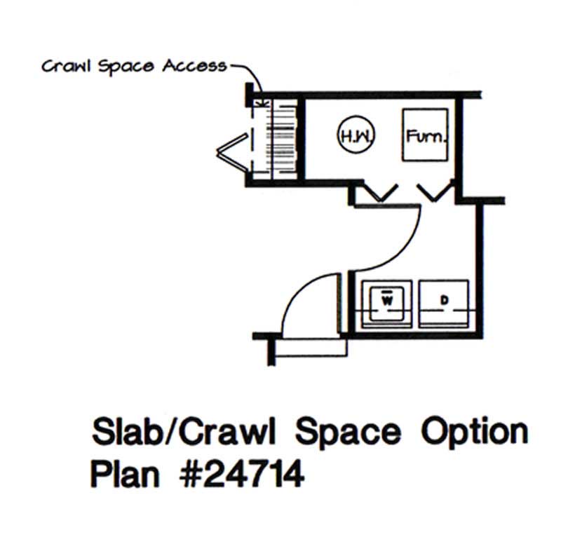 Floor Plan First Story of Small House Plans #131-1104