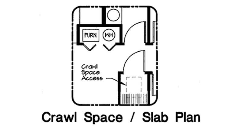 Floor Plan First Story of Country Plan #131-1110