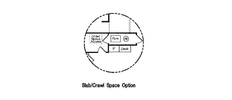 Floor Plan First Story of Ranch Plan #131-1112