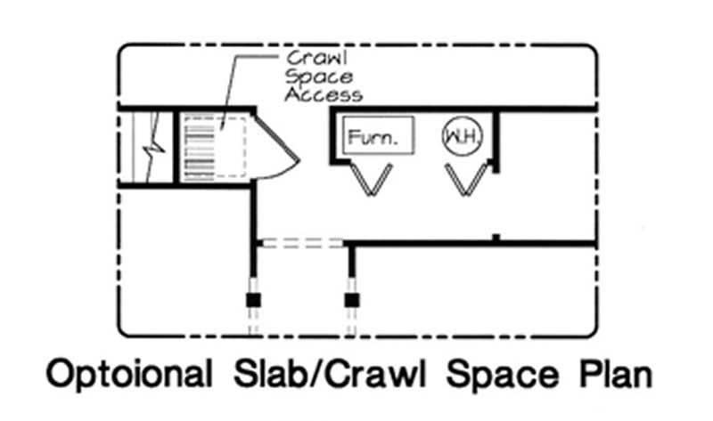 Floor Plan First Story of Country Plan #131-1120