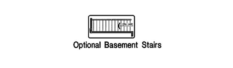 Floor Plan First Story of Colonial Plan #131-1134