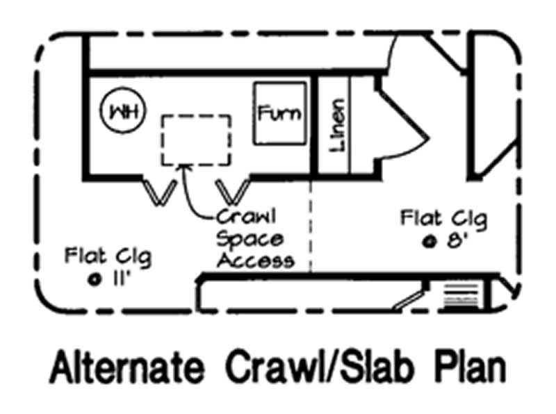 Floor Plan First Story of Country Plan #131-1145