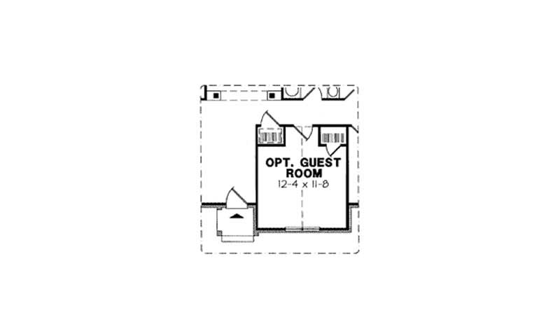 Floor Plan First Story of Ranch Plan #131-1149