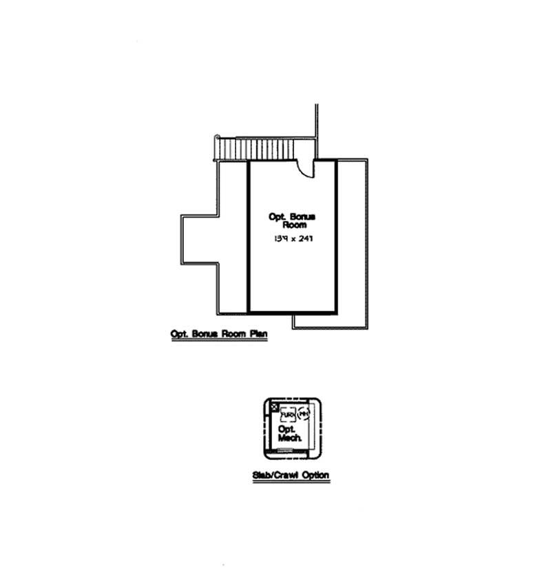 Floor Plan First Story of European Plan #131-1154