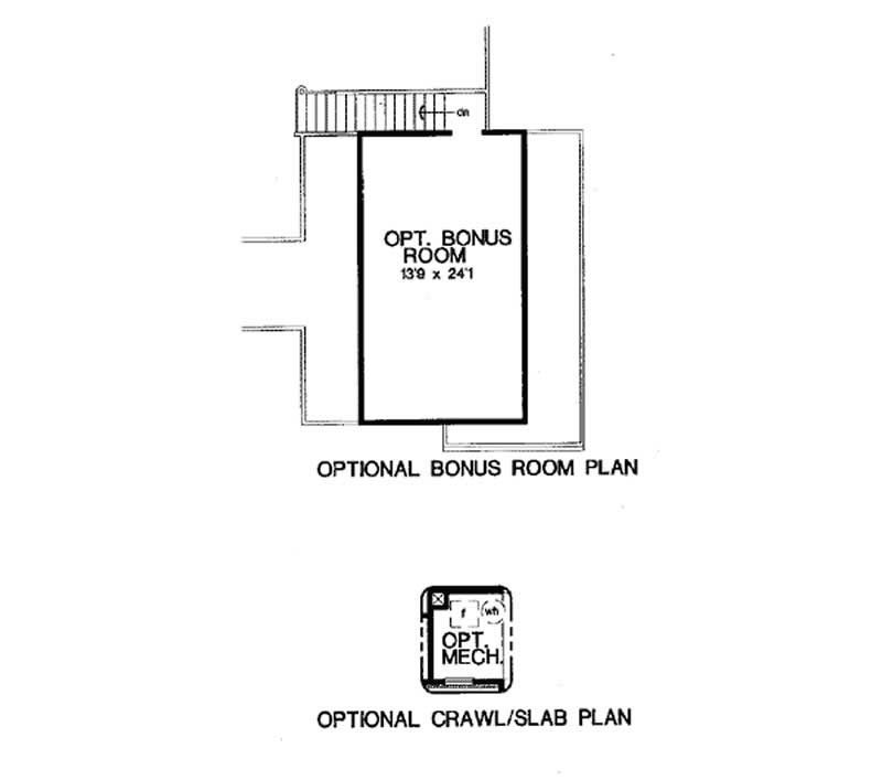 Floor Plan First Story of European Plan #131-1174